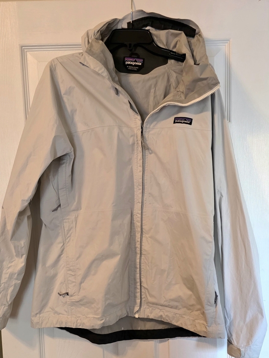 Patagonia Jackets & Blazers - Patagonia Womens Rain Jacket Grey/white XL